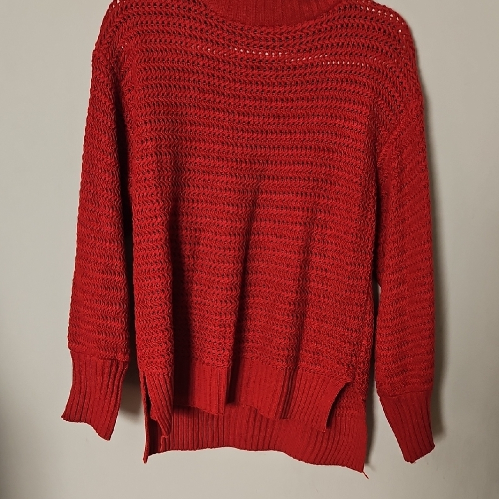 Cozy Red Knit Sweater